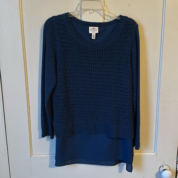 St Johns Bay Teal sweater size large - Picture 1 of 3